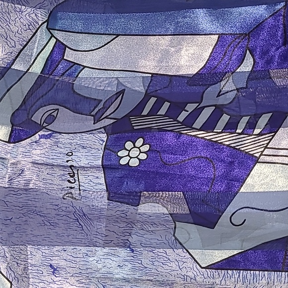 Picasso Printed Scarf - Picture 3 of 6